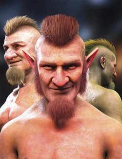 M3D Krampusnacht Hair and Beard for Genesis 9, 8, and 8.1 Males