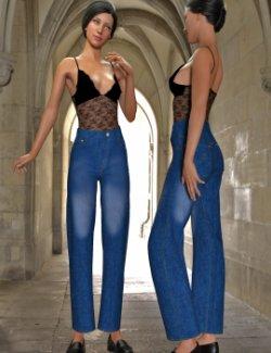 Jeans Set for Genesis 8 Females
