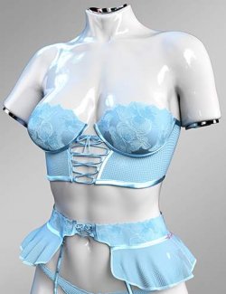 X-Fashion Adorable Flower Lingerie for Genesis 9