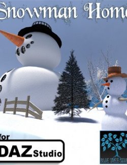 Snowman Home for Daz Studio