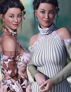 Sublime Fashion D-Force Kaylee Dress for Genesis 8 and 9 Females
