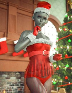 BW Molly Holiday Outfit For Genesis 9, Genesis 8, and 8.1 Females