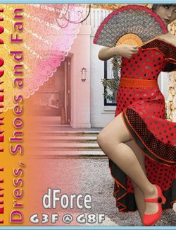 dForce Flirty Flamenco Suit for G8F and G3F