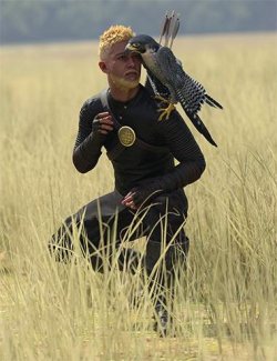 Falcon Whisperer Poses for Genesis 9 Base and DS Peregrine Falcon