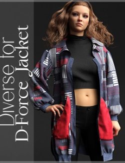 Diverse for D-Force Jacket for Genesis 8 Females