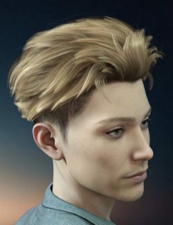 Antares Hair for Genesis 9, 8 and 8.1 Male