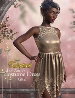 Fairyland Add-On for d-force Costume Dress for Genesis 8xF