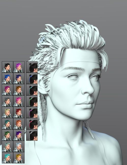 SPR Handsome Hair for Genesis 9 | 3d Models for Daz Studio and Poser