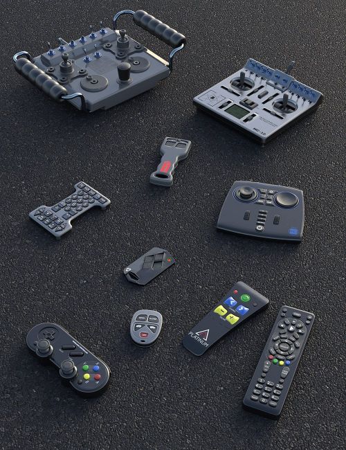 Click here to see preview images for "Remotes and Controllers Props" Remotes and Controllers Props