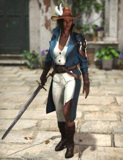 XI Musketeer Outfit for Genesis 9