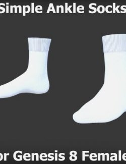 Simple Ankle Socks for Genesis 8 Females