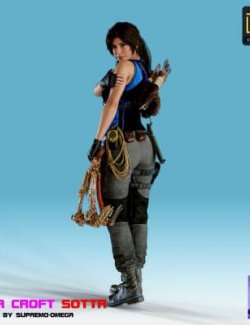 Lara Croft - Shadow of The Tomb Raider for G8F Daz Content by 3DUK