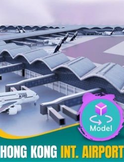 Hong Kong International Airport 3D model