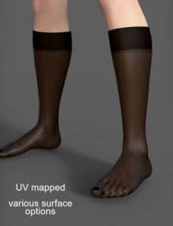 Nylon Socks for Genesis 8 Females