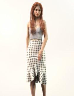 dForce Gingham Skirt for G8F