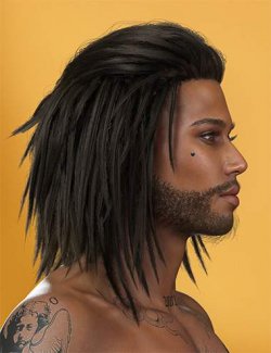 HS Kevin Hair and Beard For Genesis 9, 8, and 8.1 Males