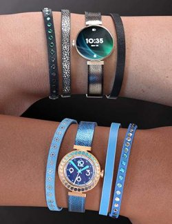 Fancy Watch and Bracelets for Genesis 9