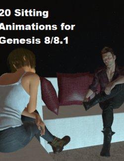 20 Sitting and Talking Aniblocks for Genesis 8/8.1