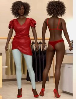 Silk Dress for Genesis 8 Females