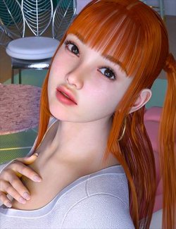 Kyouko Hair For Genesis 8, 8.1 and 9