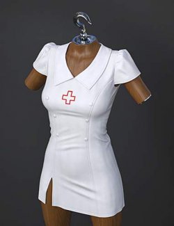 dForce SU Nurse Uniform Outfit for Genesis 9, 8.1, and 8 Female