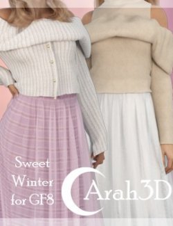 Arah3D Sweet Winter D-force Outfit for G8F
