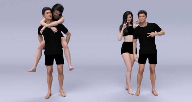 Anime Couple Poses Reference