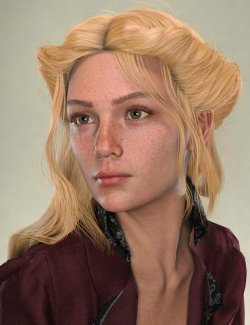 CS dForce Courtly Hair for Genesis 9 Female