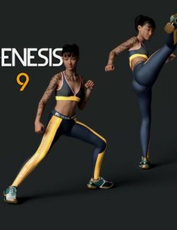 Slide3D Ready To Fight Poses for Genesis 9