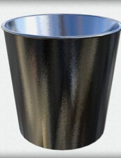 Simple Metal Waste Basket