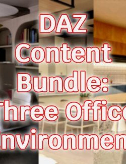 DAZ Content Bundle: Three Office Environment