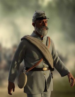 dForce Confederate Civil War Outfit for Genesis 9