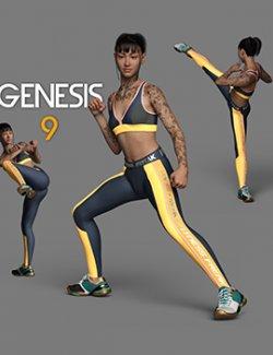 Slide3D Ready To Fight Poses for Genesis 9