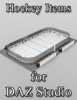 Hockey Items for DAZ Studio