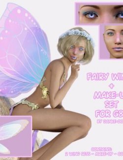 Fairy Wings + Make-Up for Genesis 8 Female