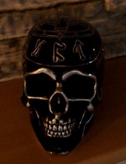 Creepy Decorated Skull