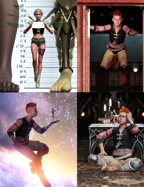 Happiest Thoughts Poses for Genesis 9 Base and Feminine | 3d Models for Daz  Studio and Poser