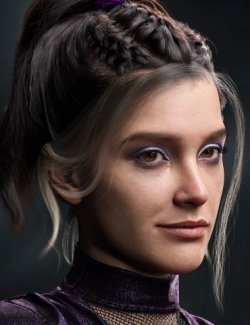 dForce Nordic Knots Hair for Genesis 9