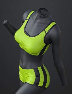 dForce SU Athletics Outfit for Genesis 9, 8.1, and 8 Female