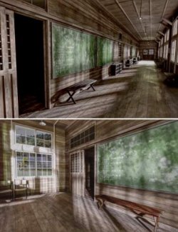 Japanese Classroom Corridor