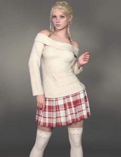 dForce Zoey Winter Outfit for Genesis 9