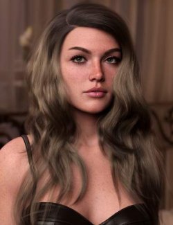 Messy Glamorous Style Hair for Genesis 9