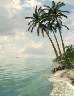 3D Scenery: Tropical Beach