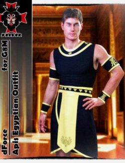 JMR dForce Apis Egyptian Outfit for G8M