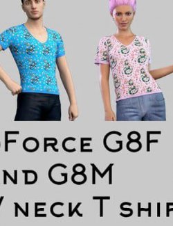 dForce G8F and G8M V Neck Shirt