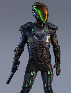 Sci-Fi Guard Outfit for Genesis 9