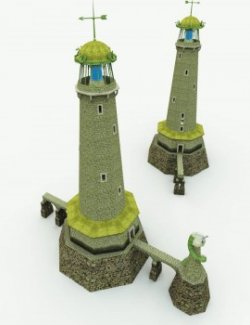 Elven Lighthouse for Poser