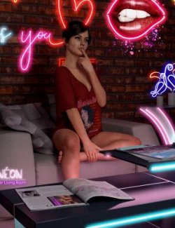 Le Neon Lights and Furniture