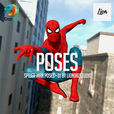 Spider-Man Poses - 01 | 3d Models for Daz Studio and Poser