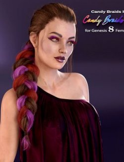 Candy Braids Hair for Genesis 8 Female(s)